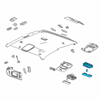 OEM 2015 GMC Canyon Dome Lamp Diagram - 22964362