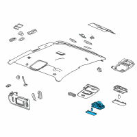 OEM 2015 Chevrolet Colorado Map Lamp Diagram - 22964361