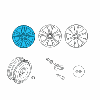 OEM 2012 Infiniti FX50 Aluminum Wheel Diagram - D0C00-3EV1A