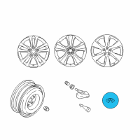 OEM 2020 Infiniti QX60 Ornament - Disc Wheel Diagram - 40343-6WY6A