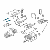 OEM Oldsmobile Intake Manifold Gasket Set Diagram - 12586144