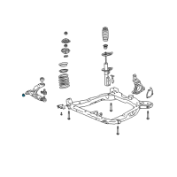 OEM Saturn Lower Control Arm Bracket Diagram - 22672863