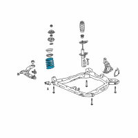 OEM 2003 Saturn Ion Front Springs Diagram - 22687763