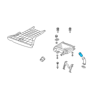 OEM 2009 Acura RDX Hose, Intercooler In. Diagram - 17282-RWC-A01