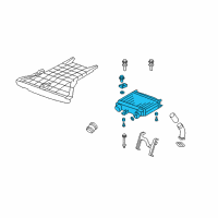 OEM Acura Intercooler Assembly Diagram - 19710-RWC-A01