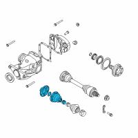 OEM 2007 BMW 530xi Repair Kit Bellows, Exterior Diagram - 33-21-7-572-439