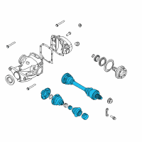 OEM 2010 BMW M6 Cv Axle Assembly Rear Right Diagram - 33-21-2-283-956