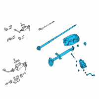 OEM 2002 Nissan Xterra Column Assembly Steering Diagram - 48805-9Z355