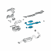 OEM 2015 Toyota Tacoma Converter & Pipe Diagram - 17410-0C150