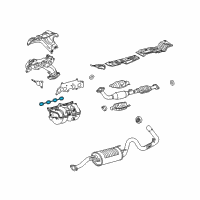 OEM 2009 Toyota Tacoma Manifold Gasket Diagram - 17177-75040