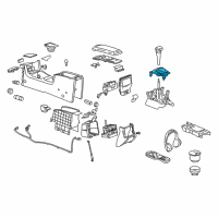 OEM Chevrolet Indicator Asm-Automatic Transmission Control *Gunmetal Diagram - 15244332