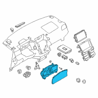 OEM Lincoln MKX Cluster Assembly Diagram - DA1Z-10849-AA