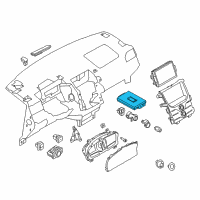 OEM 2013 Lincoln MKX Dash Control Unit Diagram - DA1Z-19980-E