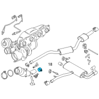 OEM 2014 BMW X3 Muffler Clamp Diagram - 18-30-2-327-683