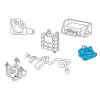 OEM 1998 Dodge Dakota Brake Proportioning Valve Diagram - 52009482AD