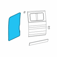 OEM 2021 Ram ProMaster 3500 WEATHERSTRIP-Sliding Door Diagram - 68226112AB