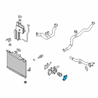 OEM 2020 Toyota Yaris Water Inlet Diagram - 16321-WB001