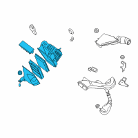 OEM 2010 Nissan Sentra Air Cleaner Assembly Diagram - 16500-ET80A