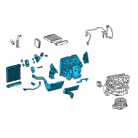 OEM 2022 Toyota 4Runner Evaporator Assembly Diagram - 87050-35170