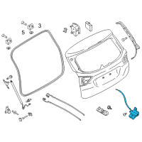 OEM 2018 Ford C-Max Latch Diagram - AM5Z-5843150-D