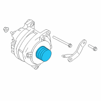 OEM 2013 Nissan 370Z Pulley Assy Diagram - 23150-BC40A