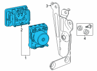 OEM 2020 GMC Sierra 2500 HD ABS Control Unit Diagram - 84782689