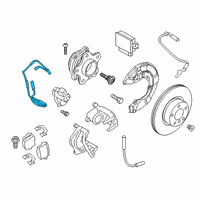 OEM 2018 BMW X3 Brake-Pad Sensor, Rear Diagram - 34-35-6-870-350