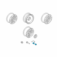 OEM 2005 Ford Expedition Wheel Lock Kit Diagram - 2L1Z-1A043-AA