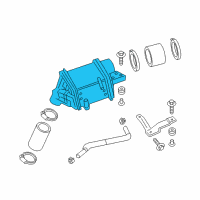 OEM 2016 Infiniti Q50 Charge Air Cooler Diagram - 14461-5CA0C