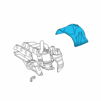 OEM 2003 Toyota MR2 Spyder Heat Shield Diagram - 17167-22050