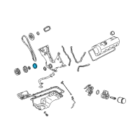 OEM 1996 Lincoln Mark VIII Crankshaft Seal Diagram - F1AZ6701A