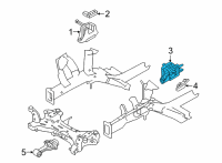 OEM 2021 Hyundai Elantra Bracket Assembly-Transmission MTG Diagram - 21830-AA200