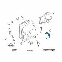 OEM 2003 Nissan Xterra Cylinder Back Door Lock Diagram - K0600-7Z025