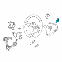 OEM Acura RLX Switch Assembly, Passenger Side Paddle Shift (Premium Black) Diagram - 78560-TY2-A81ZA