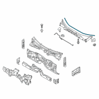 OEM 2016 Hyundai Genesis Strip-Cowl Top Cover Diagram - 86152-B1000