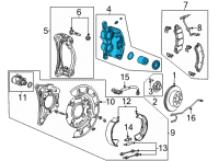 OEM 2020 GMC Sierra 3500 HD Caliper Diagram - 13544897