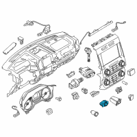 OEM Ford F-150 Headlamp Switch Diagram - FL3Z-11654-AA