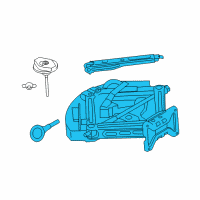 OEM 2016 Ford Explorer Jack Assembly Diagram - FB5Z-17080-B