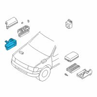 OEM 1998 Nissan Pathfinder Lower-FUSIBLE Link Holder Cover Diagram - 24382-0W000