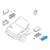 OEM 1997 Infiniti QX4 Cover-Relay Box Diagram - 24382-0W010