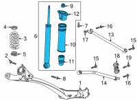 OEM 2020 Buick Encore GX Shock Diagram - 42599536