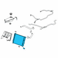 OEM 2010 Chevrolet Corvette Radiator Diagram - 25999103