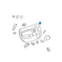 OEM 2010 Saturn Sky Switch Asm-Outside Rear View Mirror Remote Control Diagram - 15271376