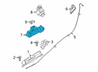 OEM 2021 BMW M340i xDrive Boot Lid/Tailgate Push-Button Diagram - 51-24-7-405-634
