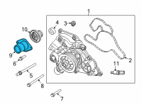 OEM 2022 Jeep Wrangler THERMOSTAT Diagram - 53011511AD