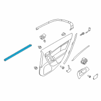 OEM 2007 Lincoln MKZ Belt Weatherstrip Diagram - 6E5Z-5425861-AA