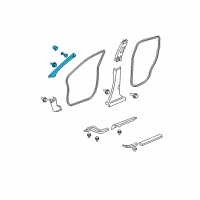 OEM 2008 Honda CR-V Garnish Assy., R. FR. Pillar *NH302L* (PALE QUARTZ) Diagram - 84101-SWA-A01ZA