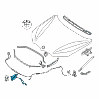 OEM 2020 BMW X2 LOCK, HOOD, PEDESTRAIN PROTE Diagram - 51-23-8-737-702