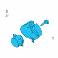 OEM 2019 Nissan Frontier Lamp Assembly-Fog, RH Diagram - 26150-EA825