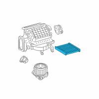 OEM 2004 Lexus RX330 Air Refiner Element Diagram - 87139-YZZ03